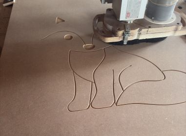 Gravure CNC - Porte d'enfant